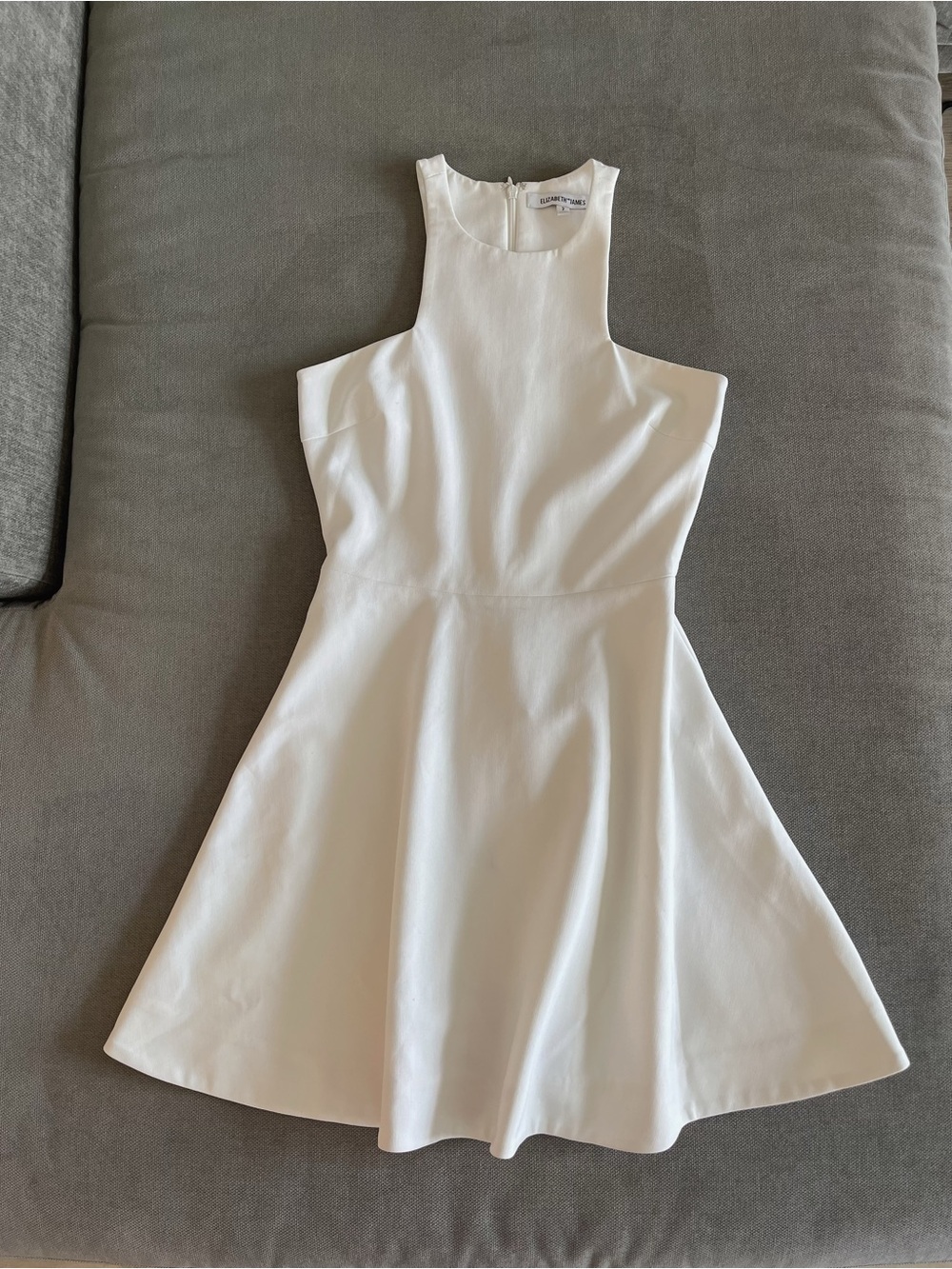 Elizabeth and James designer White Fit-and-Flare Dress
